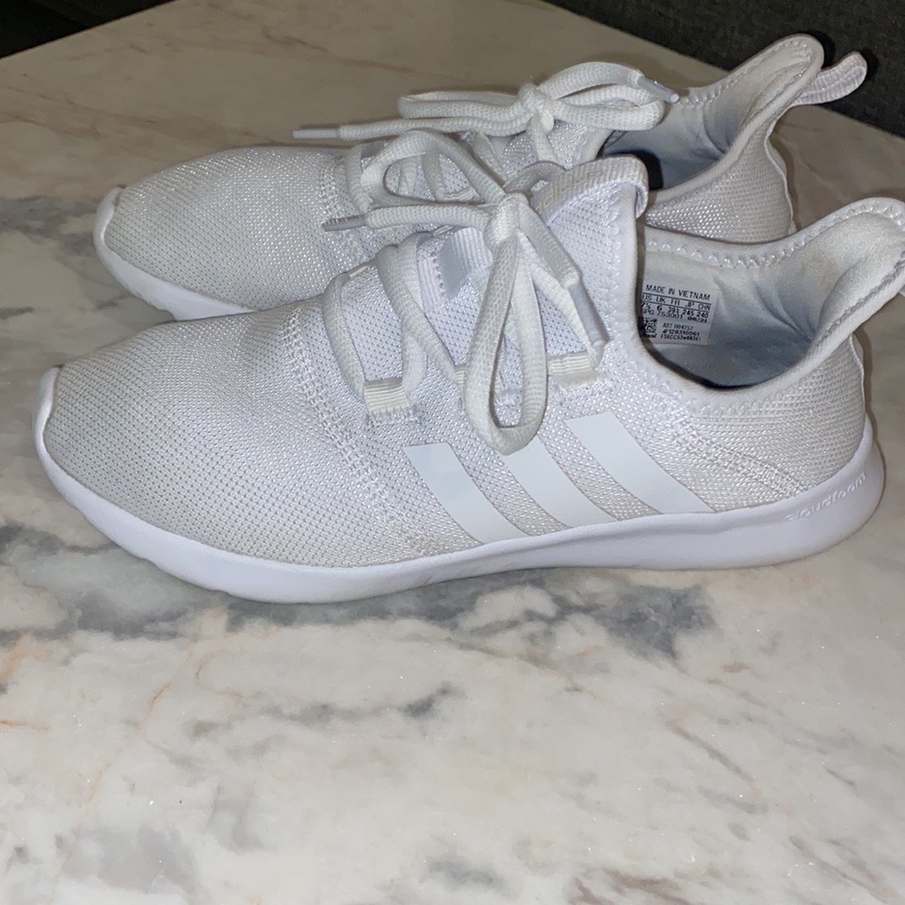 White cloud foam sneakers